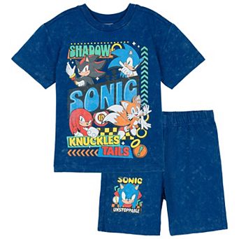 SEGA Sonic the Hedgehog 2 pc Tee and Shorts Set