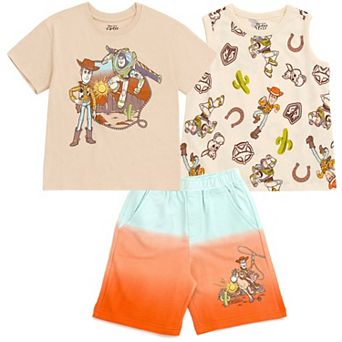 Disney Toy Story 3 pc Tee Tank and Shorts Set