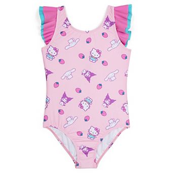 Hello Kitty Sleeveless One Piece Bathing Suit