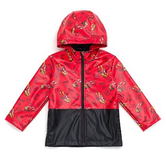 Disney's Cars Lightning McQueen Hooded Zip-Up Rain Jacket