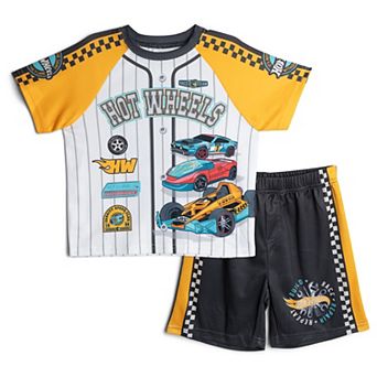 Hot Wheels Baseball Jersey and Shorts Set