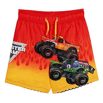Monster Jam Swim Trunks with Mesh Lining