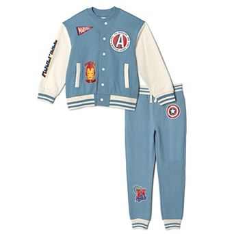 Marvel Avengers Fleece Varsity Jacket and Pants Set