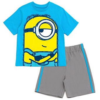 Minions T-Shirt and Mesh Shorts Set
