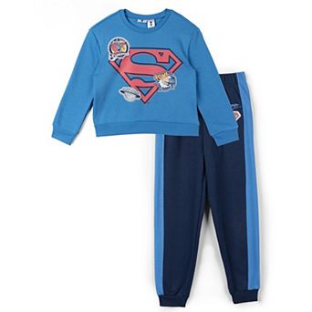 DC Comics Justice League Superman 2 pc Fleece Sweatshirt and Pants Set