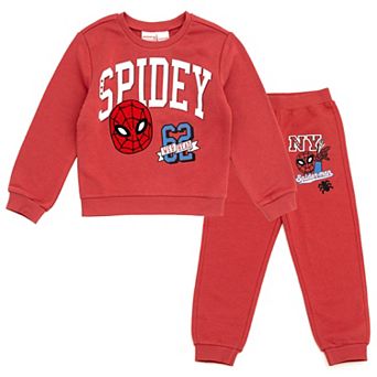 Marvel Spider-Man Fleece 2 pc Sweatshirt and Pants Set