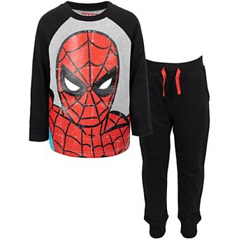 Marvel Spider-Man Long Sleeve Tee and Joggers Set