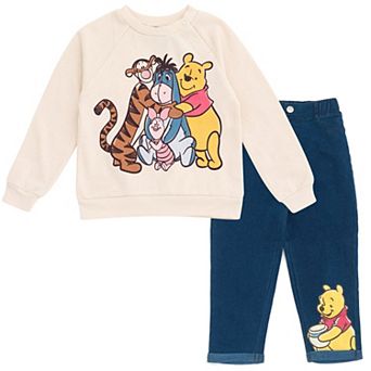 Disney Winnie the Pooh 2 pc Sweatshirt and Pants Set