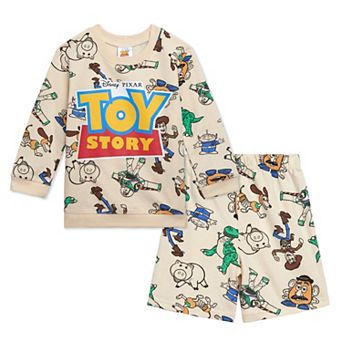 Disney's Toy Story 2 pc French Terry Sweatshirt and Shorts Set