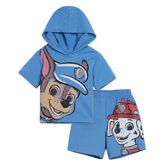 Paw Patrol 2 pc Hooded Tee and Shorts Set