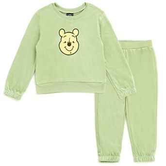Disney Winnie the Pooh Velour 2 pc Sweatshirt and Pants Set