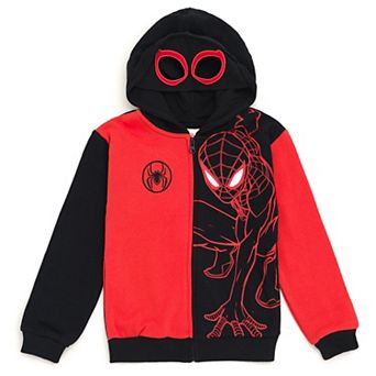 Marvel Spider-Man Cosplay Fleece Zip-Up Hoodie