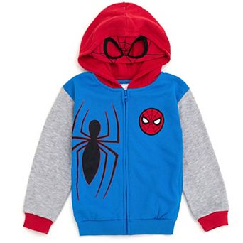 Marvel Spider-Man Cosplay Fleece Zip-Up Hoodie