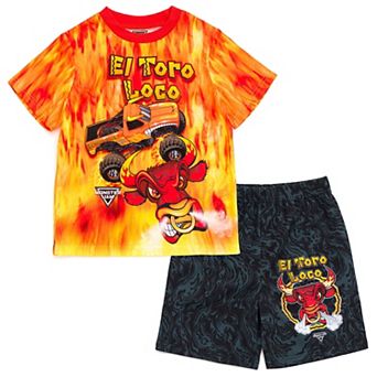 Monster Jam 2 pc Pajama Tee and Shorts Set