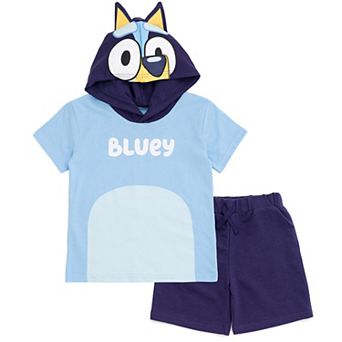 Bluey Cosplay Hooded T-Shirt and Shorts Set