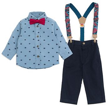 Marvel Spider-Man Button-Down Shirt and Pants Set