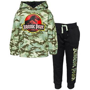 Jurassic World Jurassic Park T-Rex 2 pc Fleece Hoodie and Pants Set