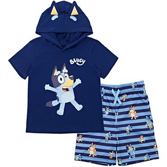 Bluey Cosplay Hooded Tee and Shorts Set