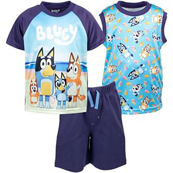 Bluey T-Shirt Tank Top and Shorts Set