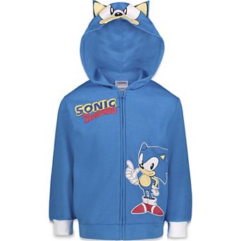 SEGA Sonic the Hedgehog Fleece Cosplay Zip-Up Hoodie
