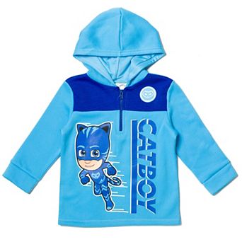 PJ Masks Fleece Quarter-Zip Hooded Sweatshirt