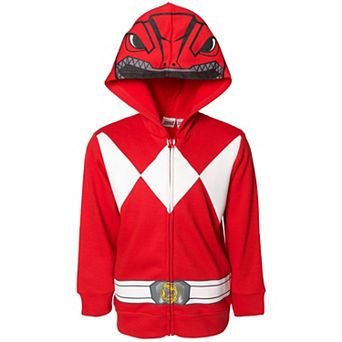 Power Rangers Cosplay Fleece Zip-Up Hoodie