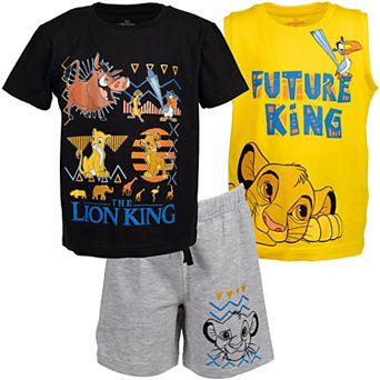Disney's Lion King 3 pc Tee Tank and Shorts Set