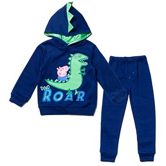 Peppa Pig George Pig Cosplay Fleece Hoodie and Pants Set