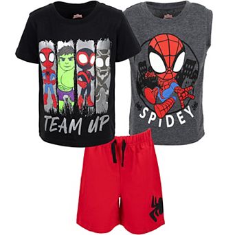 Marvel Spidey and His Amazing Friends 3 pc T-Shirt Tank and Shorts Set