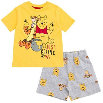 Disney Winnie the Pooh T-Shirt and French Terry Shorts Set