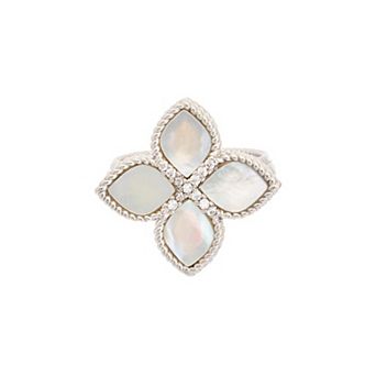 Juvell Mother-of-Pearl Clover Ring