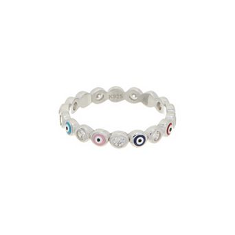 Juvell Cubic Zirconia Evil Eye Ring