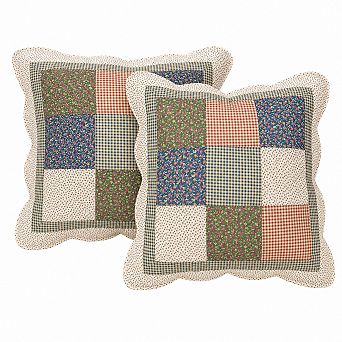 Set of 2 Cotton Boho Farmhouse Decorative Throw Pillow Covers
