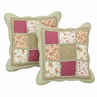 Set of 2 Cotton Boho Throw Pillow Covers Farmhouse Decor