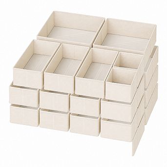 14-Pack Foldable Drawer Organizers Clothes Closet Bedroom Dorm Storage
