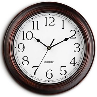 Silent Non Ticking Vintage Rustic Decorative Wall Clock For Home Farmhouse Kitchen Living Room