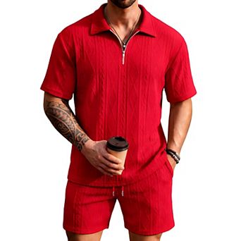 Men's Quarter Zip Summer Set