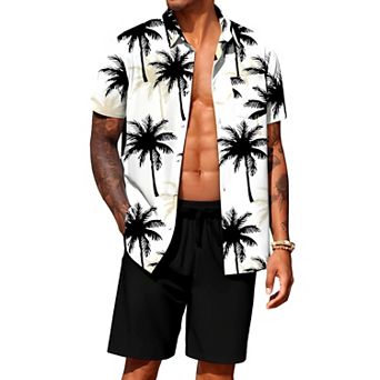 Men's Tropical Two Piece Outfit