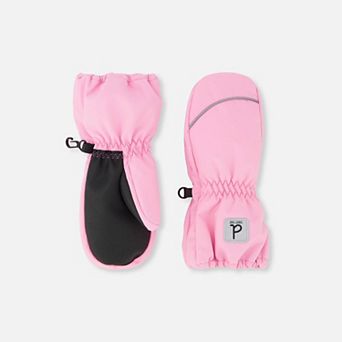 Toddlers Girl Play Waterproof Winter Mittens with Rubberized Palm