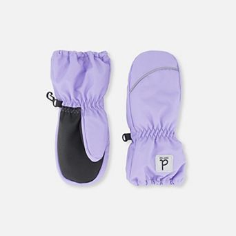 Toddlers Girl Play Waterproof Winter Mittens with Rubberized Palm