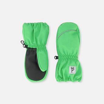 Toddlers Boy Play Waterproof Winter Mittens with Rubberized Palm