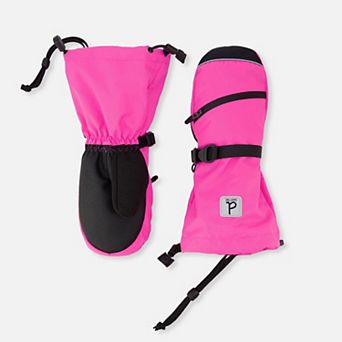 Toddlers Girl Teknik Cordura-Reinforced Winter Mittens with Zippered Pocket