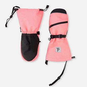 Toddlers Girl Teknik Cordura-Reinforced Winter Mittens with Zippered Pocket