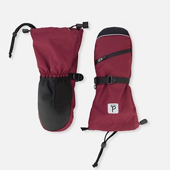 Toddlers Boy Teknik Cordura-Reinforced Winter Mittens with Zippered Pocket