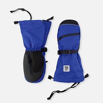 Toddlers Boy Teknik Cordura-Reinforced Winter Mittens with Zippered Pocket