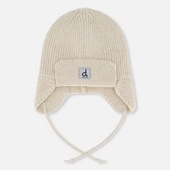 Baby Unisex Winter Knit Hat with Ear Flaps and Strings