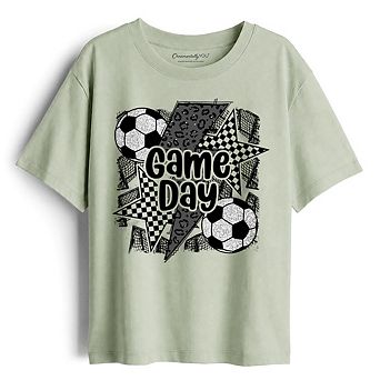 Kids Soccer Game Day T-Shirt, Coquette Sports Youth Tee