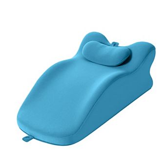 Ergonomic Memory Foam Lounger Pillow, Contoured Design for Spine Support, Cervical Comfort Cushion