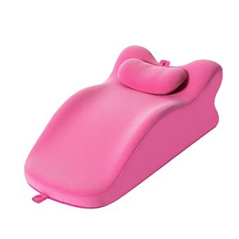 Ergonomic Memory Foam Lounger Pillow, Contoured Design for Spine Support, Cervical Comfort Cushion