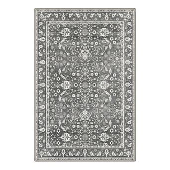 GENIMO Washable Faded Vintage Area Rug, Non Slip Low Pile Stain Resistant Carpet